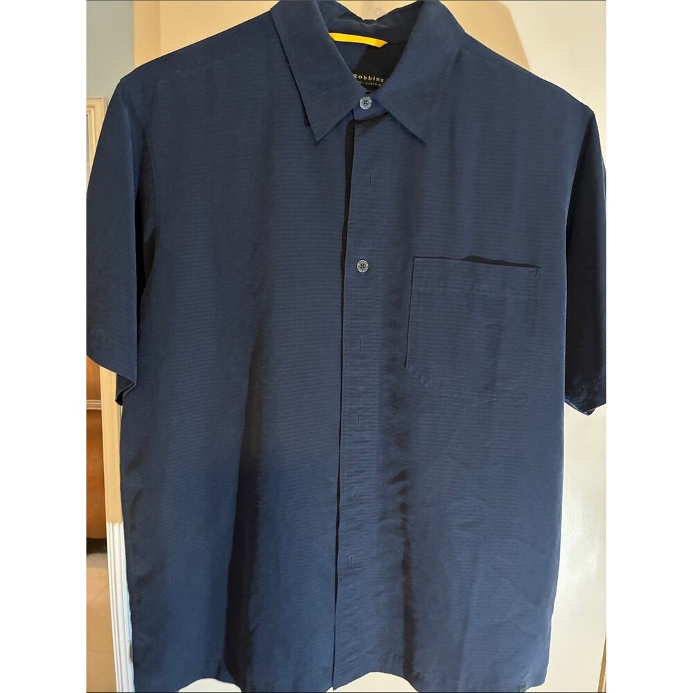 Royal Robbins Navy Short-Sleeve Button-Down Shirt
